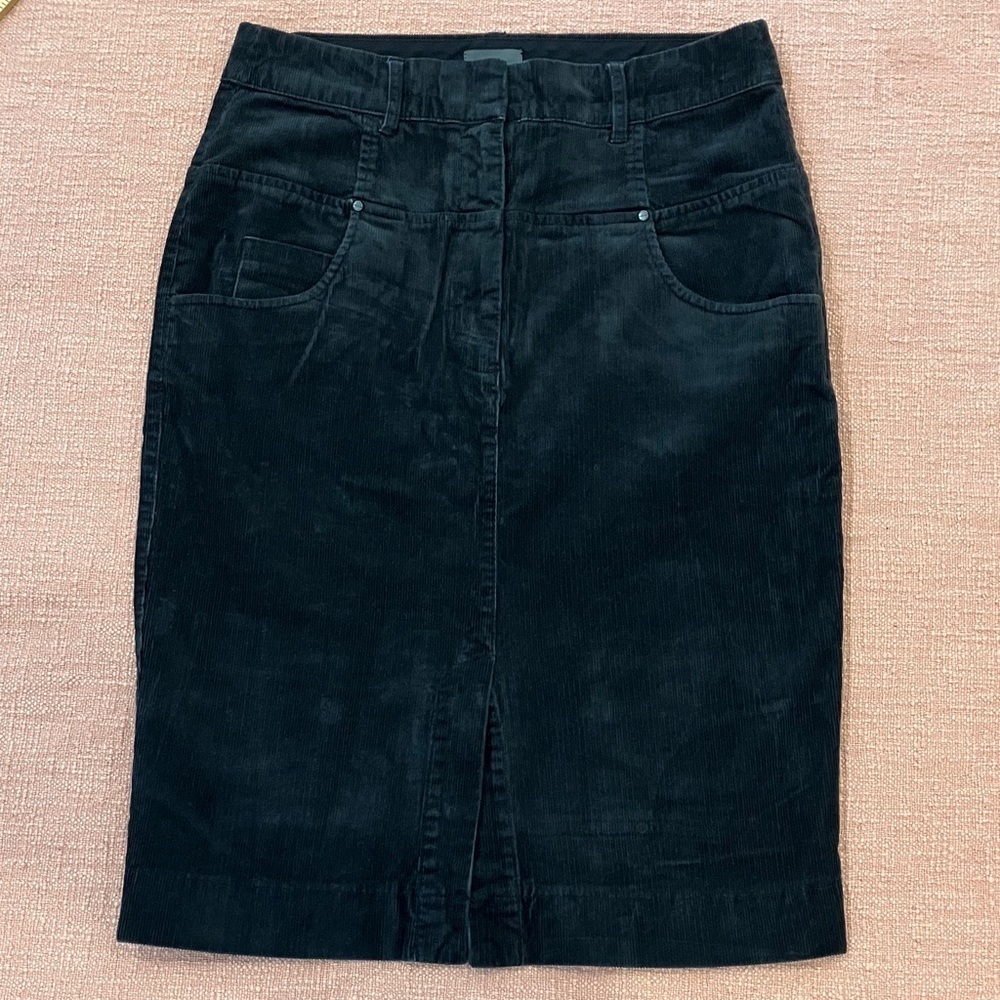 Mexx size 6 / W29 Black Pencil Skirt cotton with stretch